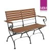 2-Sitzer Gartenbank Aus Schmiedeeisen & Resysta - Landhaus Stil - MBM - Bank Brazil