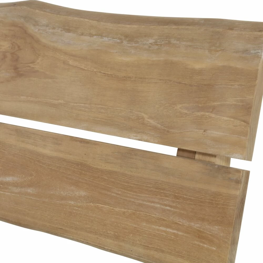 2-Sitzer Teakholz Gartenbank Ohne Armlehnen - Holzbank Teon 3 2-Sitzer Teakholz Gartenbank Ohne Armlehnen - Holzbank Teon – Bild 3