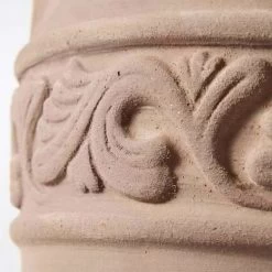 2er Set Pflanzvasen - Terrakotta - Rund - Forales Muster - Sia -Gartenwelt Geschaft 2er set pflanzvasen terrakotta rund forales muster sia3