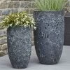 2er Set XXL Pflanzgefäße - Keramik - Schwarz - Outdoor - Jala