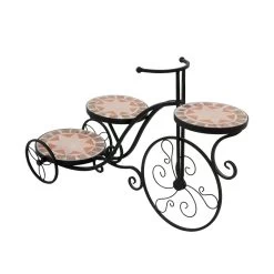 3er Blumenständer Aus Metall Als Dreirad - Mosaik Dreirad