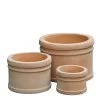3er Set Pflanzkübel - Terrakotta - Rund - Adwoa