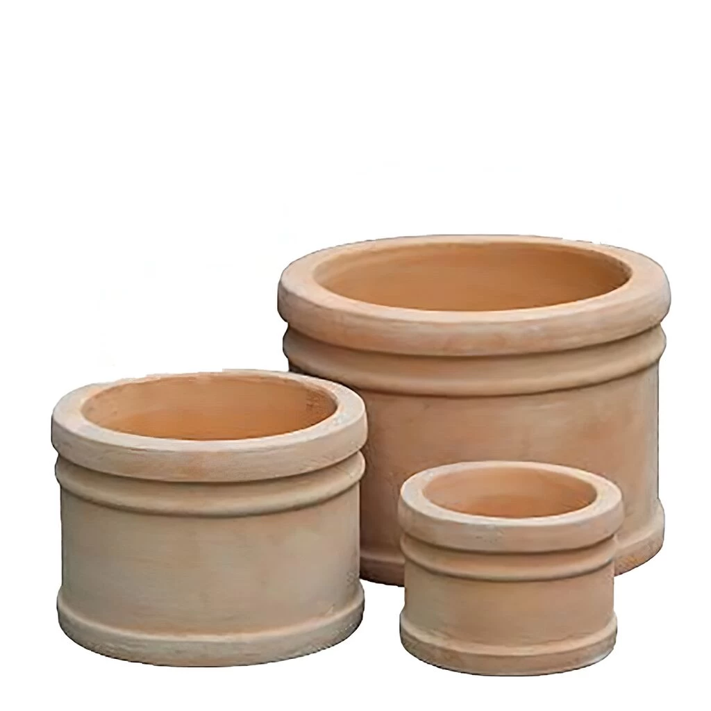 3er Set Pflanzkübel - Terrakotta - Rund - Adwoa 1 3er Set Pflanzkübel - Terrakotta - Rund - Adwoa