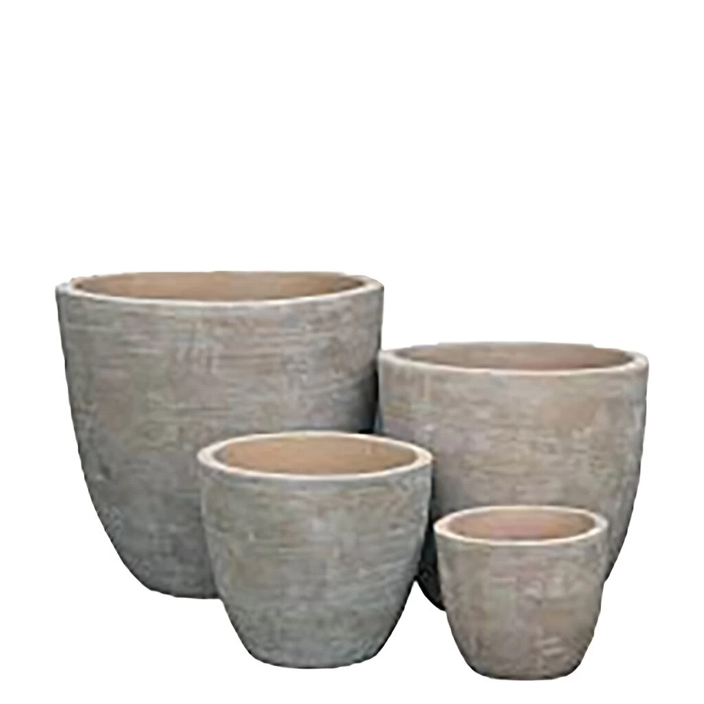 4er Set Pflanzkübel - Terrakotta - Rund - Outdoor - Kimana 2 4er Set Pflanzkübel - Terrakotta - Rund - Outdoor - Kimana – Bild 2