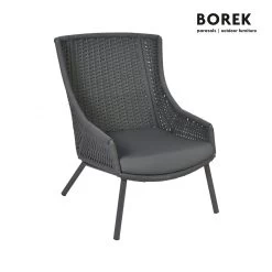 Alu Gartensessel Mit Ardenza-Rope Und Polster - Sessel Aveiro