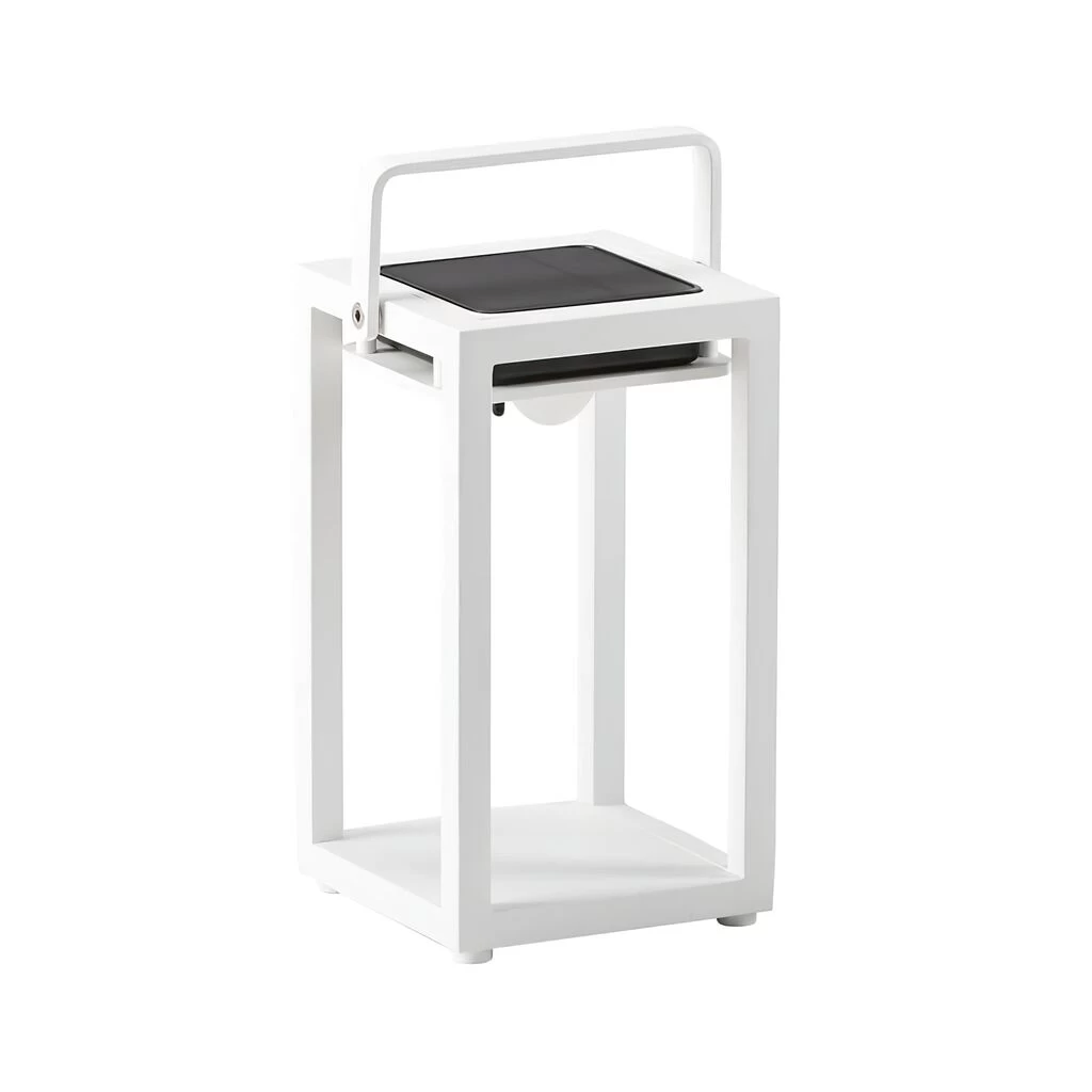 Aluminium Solarleuchte In Weiß Mit USB - Solarleuchte Lima Alu 1 Aluminium Solarleuchte In Weiß Mit USB - Solarleuchte Lima Alu