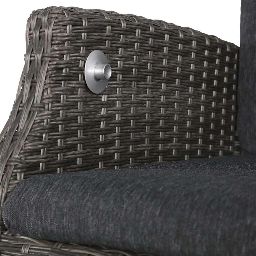 Anthrazit Gartensessel Mit Verstellbarer Rückenlehne Aus Polyattan - Joanna 5 Anthrazit Gartensessel Mit Verstellbarer Rückenlehne Aus Polyattan - Joanna – Bild 5