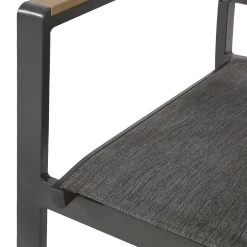 Anthrazit Gartenstuhl Mit Teak-Finish - Gartenstuhl Turin -Gartenwelt Geschaft anthrazit gartenstuhl mit teak finish gartenstuhl turin5