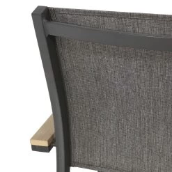 Anthrazit Gartenstuhl Mit Teak-Finish - Gartenstuhl Turin -Gartenwelt Geschaft anthrazit gartenstuhl mit teak finish gartenstuhl turin6