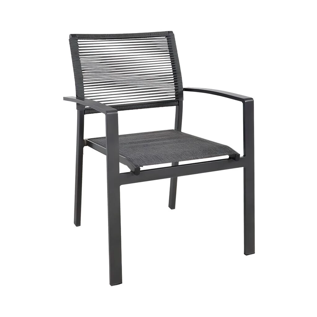 Anthrazit Outdoor Stapelstuhl Mit Armlehnen - Gartenstuhl Firo 1 Anthrazit Outdoor Stapelstuhl Mit Armlehnen - Gartenstuhl Firo