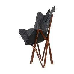 Anthrazit Schmetterlingsstuhl Für Den Balkon Mit Holzgestell - Taorina -Gartenwelt Geschaft anthrazit schmetterlingsstuhl fuer den balkon mit holzgestell taorina5