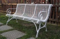 Antik Gartenbank 3-Sitzer Aus Schmiedeeisen - Isidore -Gartenwelt Geschaft antik gartenbank 3 sitzer aus schmiedeeisen isidore4