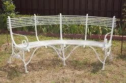 Antike Gartenbank Aus Schmiedeeisen Gebogen - Josse -Gartenwelt Geschaft antike gartenbank aus schmiedeeisen gebogen josse4