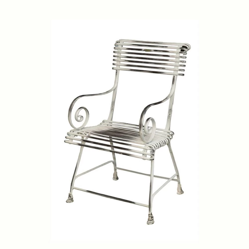 Antiker Gartenstuhl Aus Metall Nostalgisch - Caline 1 Antiker Gartenstuhl Aus Metall Nostalgisch - Caline