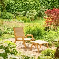 Bequemer Lounge-Sessel Aus Teakholz Für Den Garten - Harriett Loungechair -Gartenwelt Geschaft bequemer lounge sessel aus teakholz fuer den garten harriett loungechair3