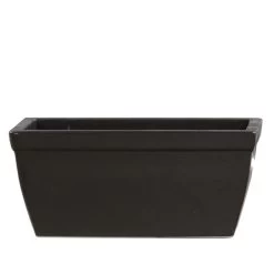 Blumenkasten Aus Steinzeug - Zeitlos - Anthrazit - Eckig - Minare Niger