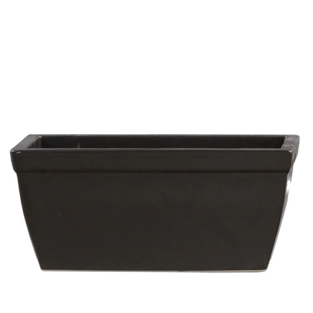 Blumenkasten Aus Steinzeug - Zeitlos - Anthrazit - Eckig - Minare Niger 1 Blumenkasten Aus Steinzeug - Zeitlos - Anthrazit - Eckig - Minare Niger