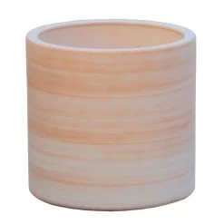 Blumenkübel Winterfest - Steinzeug Terrakotta - Rund - Optare Terra Henna