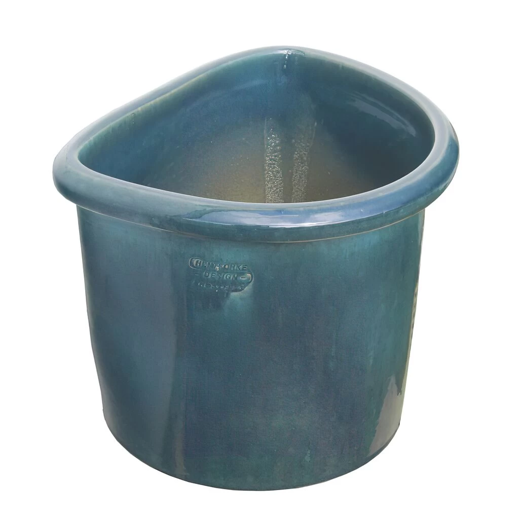 Blumentopf Zur Wandmontage - Steinzeug Winterfest - Grün - Carus Verde 1 Blumentopf Zur Wandmontage - Steinzeug Winterfest - Grün - Carus Verde