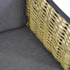 Braun-grauer Gartenstuhl Aus Alu & Polyrattan - Stuhl Haranda -Gartenwelt Geschaft braun grauer gartenstuhl aus alu polyrattan stuhl haranda4