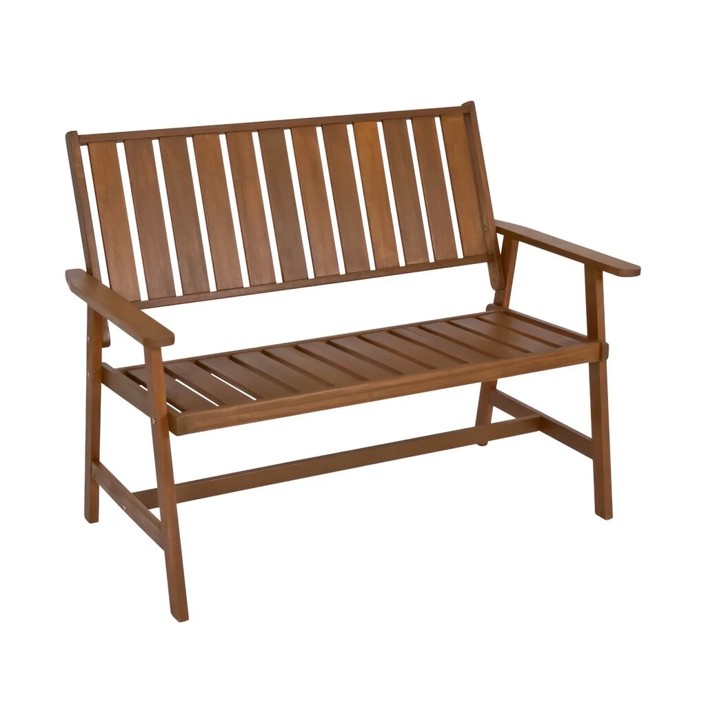 Braune Holz Gartenbank Im Teaklook - Gartenbank Hubi 1 Braune Holz Gartenbank Im Teaklook - Gartenbank Hubi