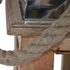 Braune Holzlaternen Mit Metalldach Und Kordel - Laterne Linus -Gartenwelt Geschaft braune holzlaternen mit metalldach und kordel laterne linus3