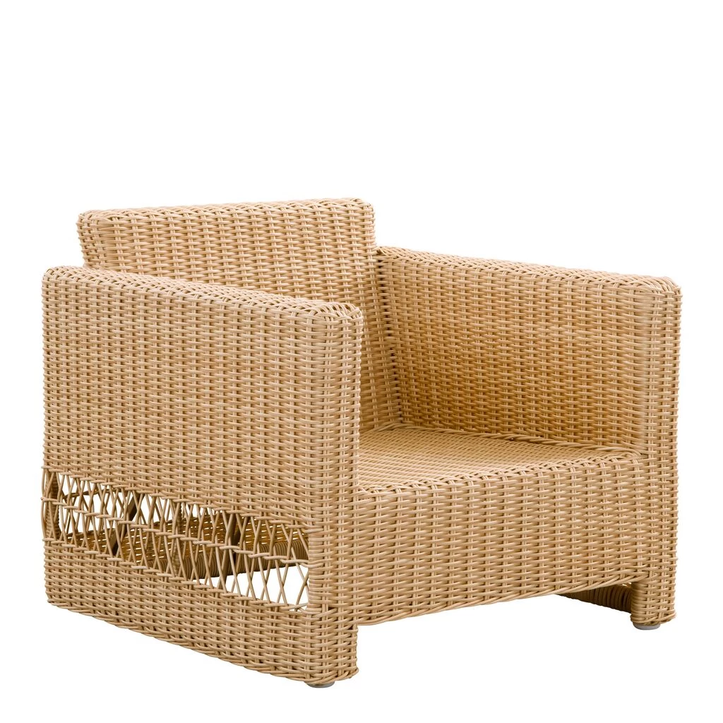 Brauner Geflechtsessel Für Die Outdoor Lounge Aus Aluminium Und Polyrattan - Gartensessel Joana 2 Brauner Geflechtsessel Für Die Outdoor Lounge Aus Aluminium Und Polyrattan - Gartensessel Joana – Bild 2