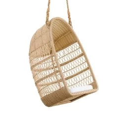 Brauner Hängesessel In Korboptik Für Den Garten - Hängesessel Tilda