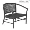 Breiter Lounge Chair Aus Dunklen Teakholz Von Max & Luuk - Kevin Loungesessel