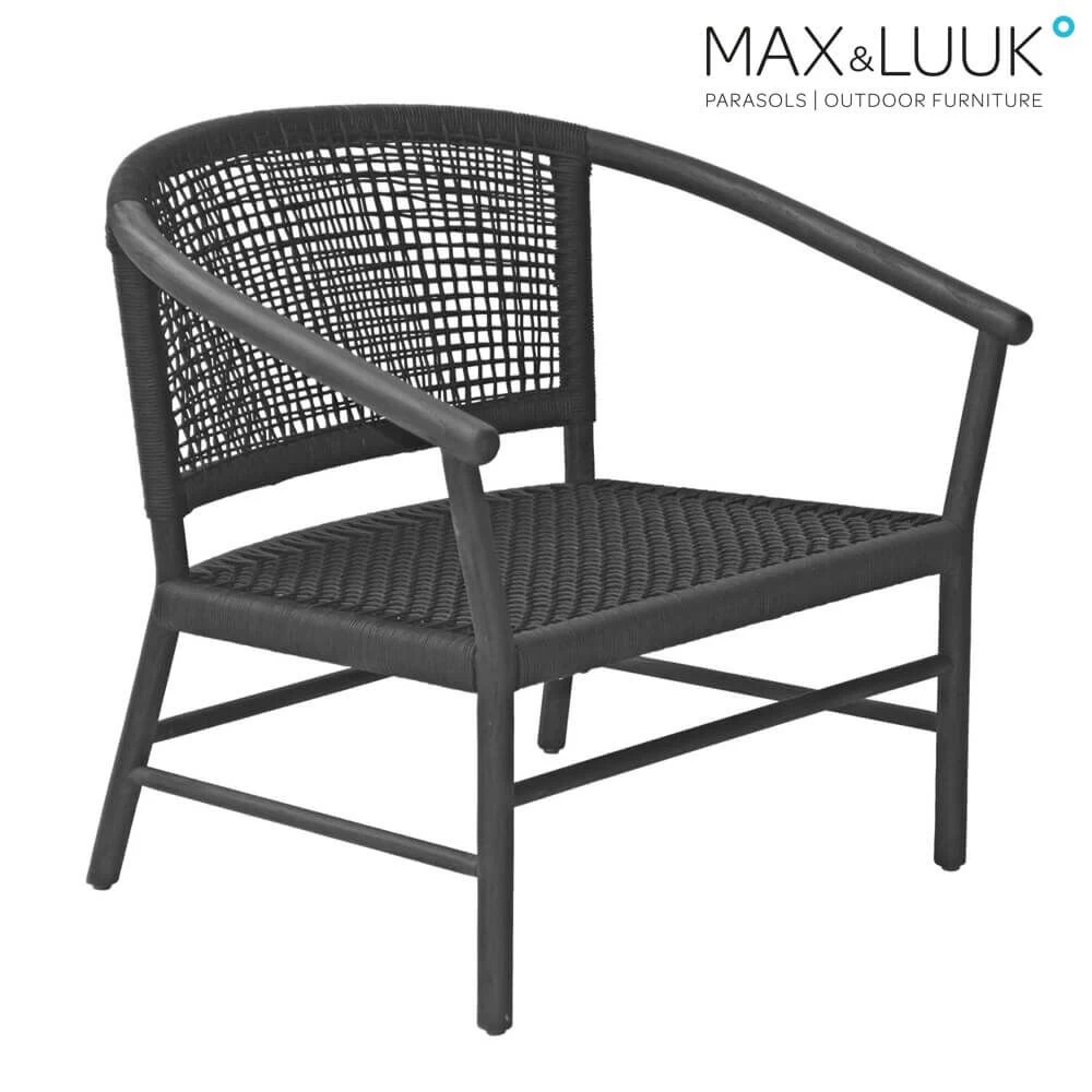 Breiter Lounge Chair Aus Dunklen Teakholz Von Max & Luuk - Kevin Loungesessel 1 Breiter Lounge Chair Aus Dunklen Teakholz Von Max & Luuk - Kevin Loungesessel
