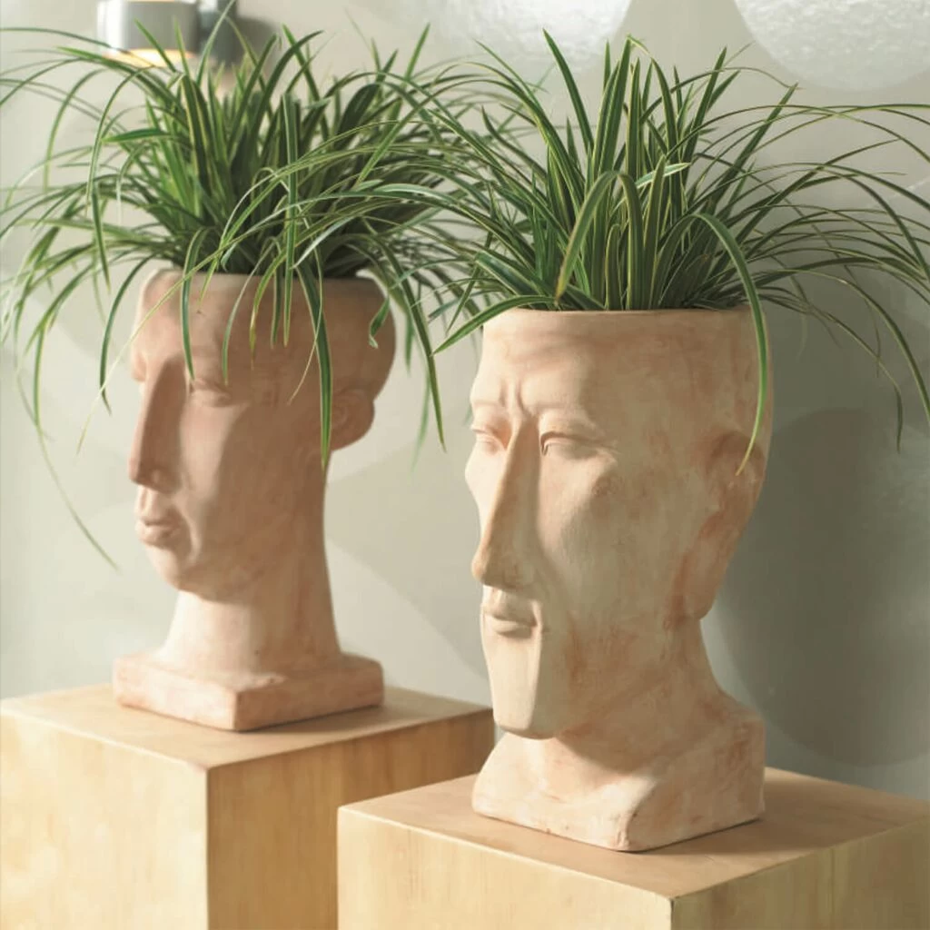 Büste Zum Bepflanzen - Mann - Terrakotta - Nio 2 Büste Zum Bepflanzen - Mann - Terrakotta - Nio – Bild 2