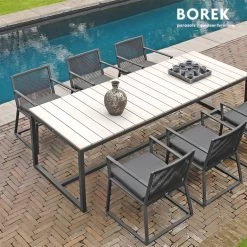 Design Garten Stuhl Von Borek - Aluminium - Dunkel Grau - Lincoln Stuhl -Gartenwelt Geschaft design garten stuhl von borek aluminium dunkel grau lincoln stuhl3