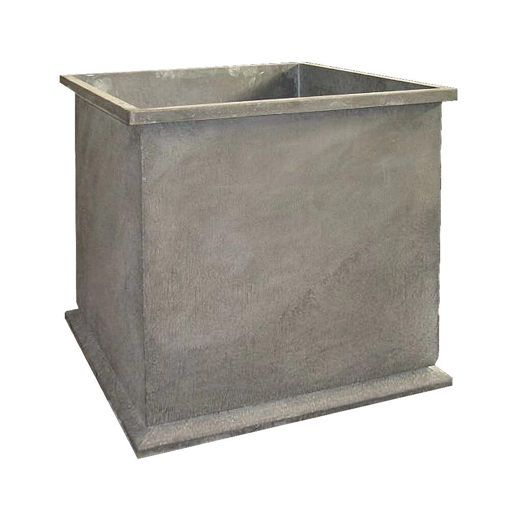 Eckiges Metall Pflanzgefäß In Grau Im Würfeldesign - Phelo Finare 2 Eckiges Metall Pflanzgefäß In Grau Im Würfeldesign - Phelo Finare – Bild 2