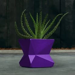 Eckiges Pflanzgefäß Für Draußen Aus Beton - Farbig - Thiefor