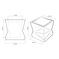 Eckiges Pflanzgefäß Für Draußen Aus Beton - Farbig - Thiefor -Gartenwelt Geschaft eckiges pflanzgefaess fuer draussen aus beton farbig thiefor5