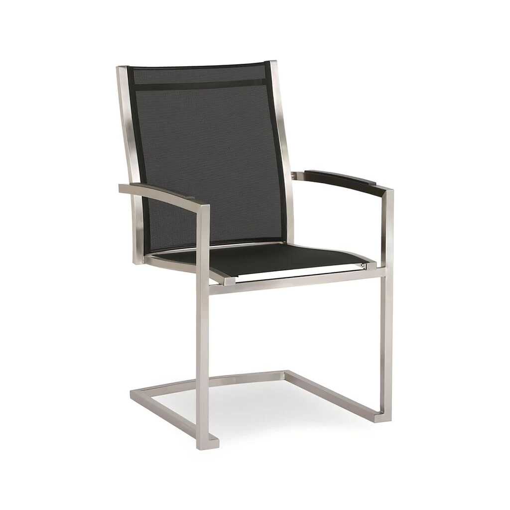 Edler Garten Freischwing-Stuhl Aus Edelstahl - Lucidum Gartenstuhl 1 Edler Garten Freischwing-Stuhl Aus Edelstahl - Lucidum Gartenstuhl