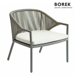 Eleganter Loungesessel Mit Kissen Für Den Garten Aus Aluminium - Borek - Madeira Loungesessel
