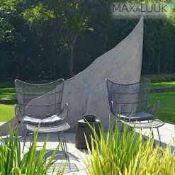 Eleganter Ohrensessel In Grau Von Max & Luuk Mit Geflochtener Sitzschale - Kim Sessel -Gartenwelt Geschaft eleganter ohrensessel in grau von max luuk mit geflochtener sitzschale kim sessel4