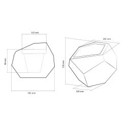 Elegantes Pflanzgefäß Aus Beton - Eckig - Mit Farbe - Mirakoma -Gartenwelt Geschaft elegantes pflanzgefaess aus beton eckig mit farbe mirakoma5