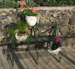 Etagen Blumenständer Aus Antik Gusseisen - Renan -Gartenwelt Geschaft etagen blumenstaender aus antik gusseisen renan3