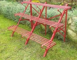 Etagen Blumenständer Aus Antik Gusseisen - Renan -Gartenwelt Geschaft etagen blumenstaender aus antik gusseisen renan5