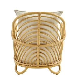 Extravaganter Lounge Sessel Aus Alu Rattan Mit Armlehnen In Hellbraun - Loungesessel Blenda -Gartenwelt Geschaft extravaganter lounge sessel aus alu rattan mit armlehnen in hellbraun loungesessel blenda4