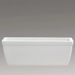 Fenster Blumenkasten Aus Steinzeug - Winterfest - Weiß - Eckig - Minare Blanc