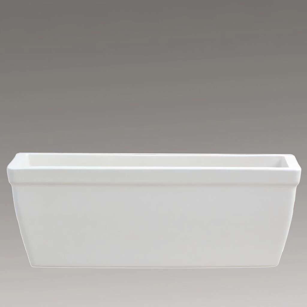 Fenster Blumenkasten Aus Steinzeug - Winterfest - Weiß - Eckig - Minare Blanc 1 Fenster Blumenkasten Aus Steinzeug - Winterfest - Weiß - Eckig - Minare Blanc