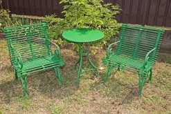 Französischer Gartenstuhl Mit Armlehne Antik - Etienne -Gartenwelt Geschaft franzoesischer gartenstuhl mit armlehne antik etienne4