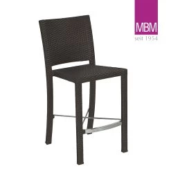 Garten Barhocker Von MBM - Dunkelbraun - Alu & Polyrattan - Modern - Barhocker Bellini -Gartenwelt Geschaft garten barhocker von mbm dunkelbraun alu polyrattan modern barhocker bellini4