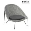 Garten Klubsessel Von Borek - Edelstahl - Grau - Mit Auflage - Pasturo Klubsessel