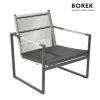 Garten Lounge Sessel Von Borek - Inkl. Kissen - Aluminium - Anthrazit Grau - Andria Klubsessel