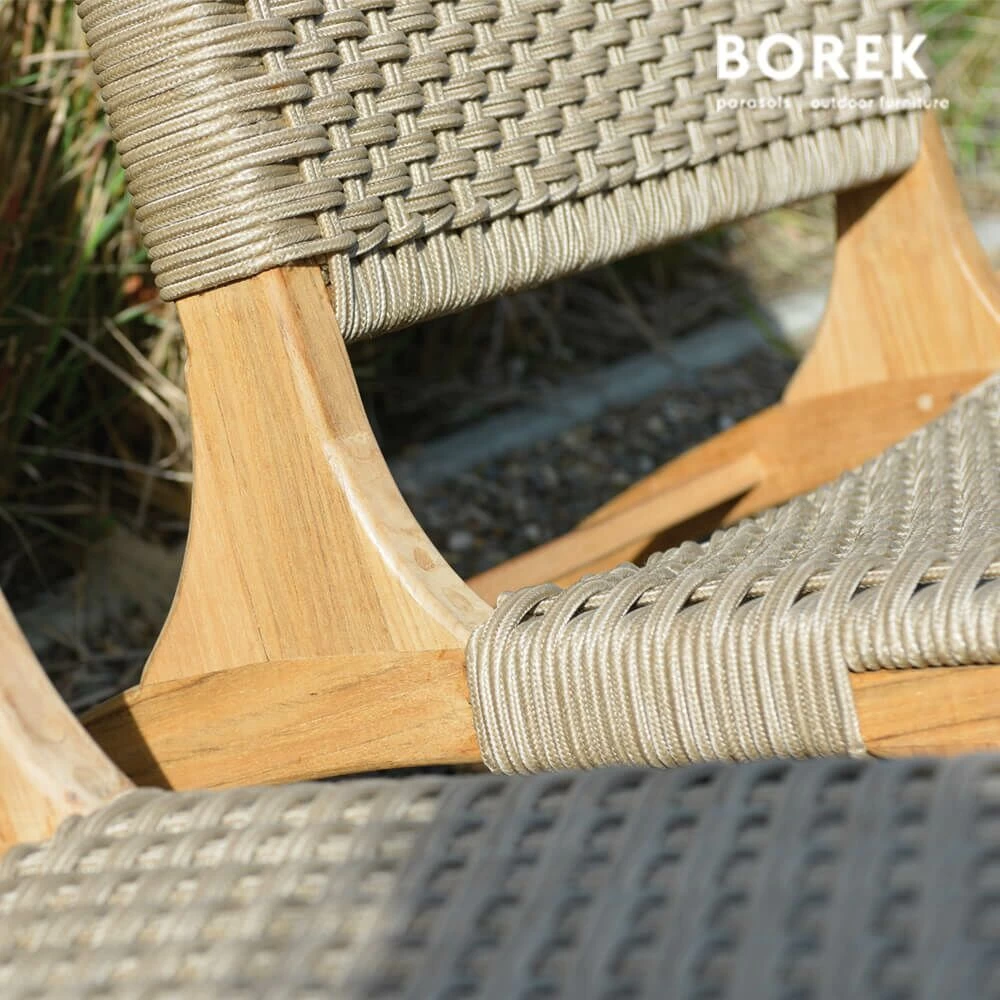 Garten Lounge Stuhl Von Borek - Teakholz - Beige - Verdasio Klubsessel 4 Garten Lounge Stuhl Von Borek - Teakholz - Beige - Verdasio Klubsessel – Bild 4