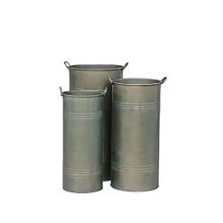 Garten Pflanz- Und Dekogefäße Aus Zink - 3er Set - Leganes